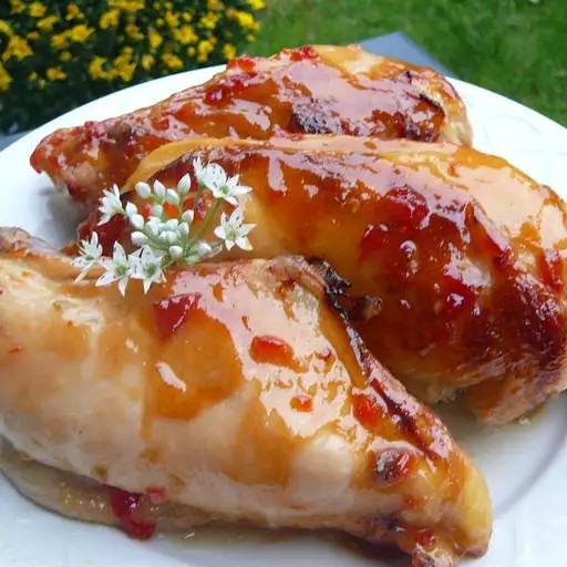 Pepper Jelly Glazed Chicken