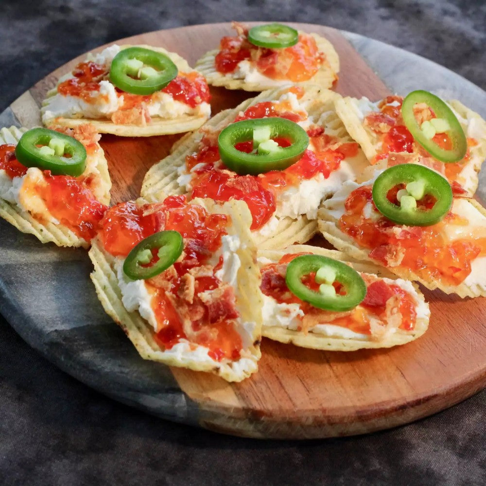 Spice Pepper Jelly Party Chips